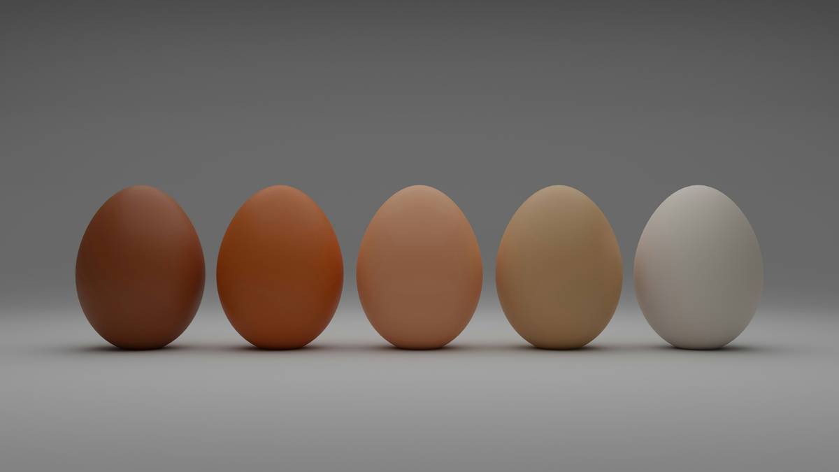 Side-by-side results showing different ways of cooking eggs using whirlpool, silicone cups, and steaming methods